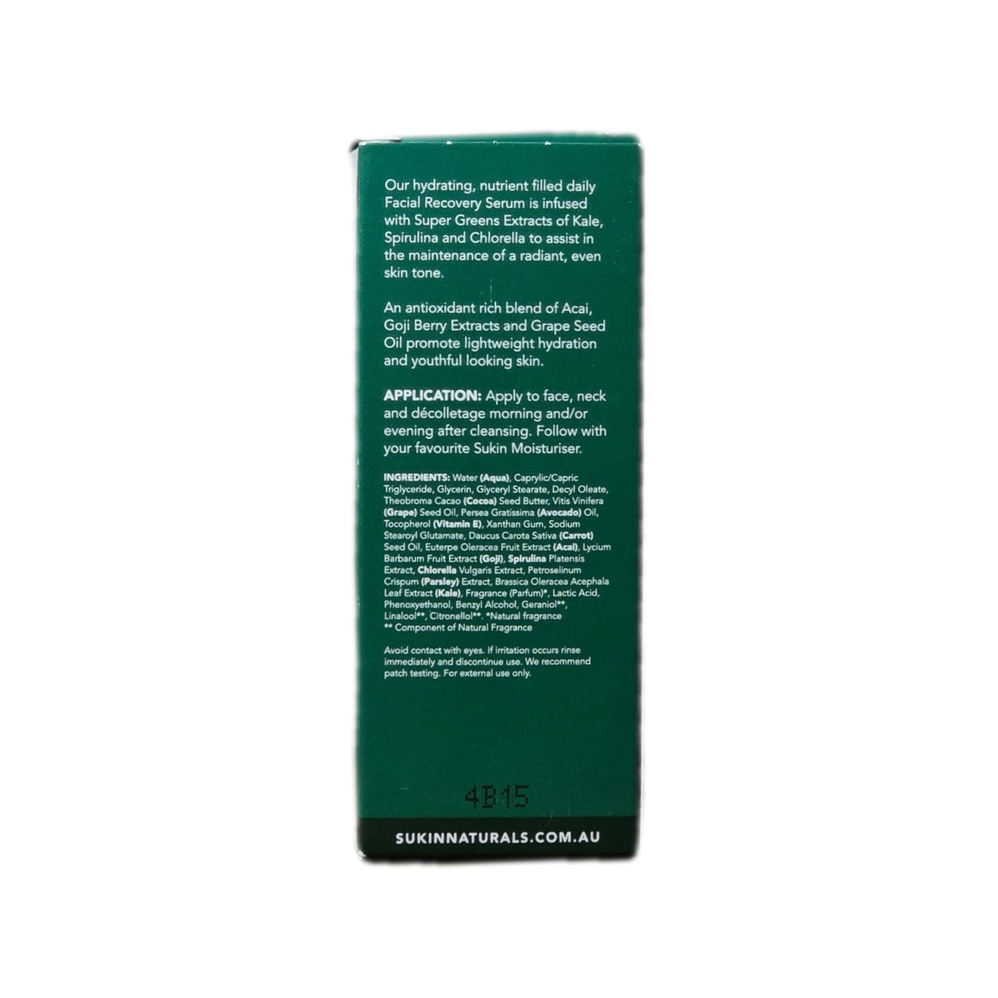 SUKIN Super Greens Facial Recovery Serum 30ml