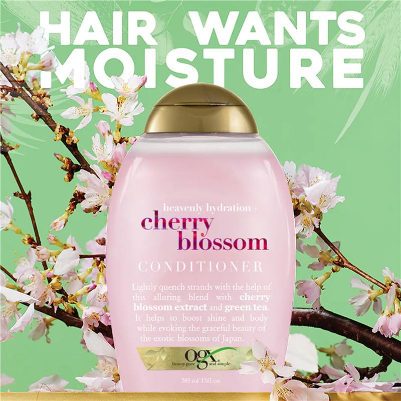 OGX® Heavenly Hydration Cherry Blossom Conditioner 385ml