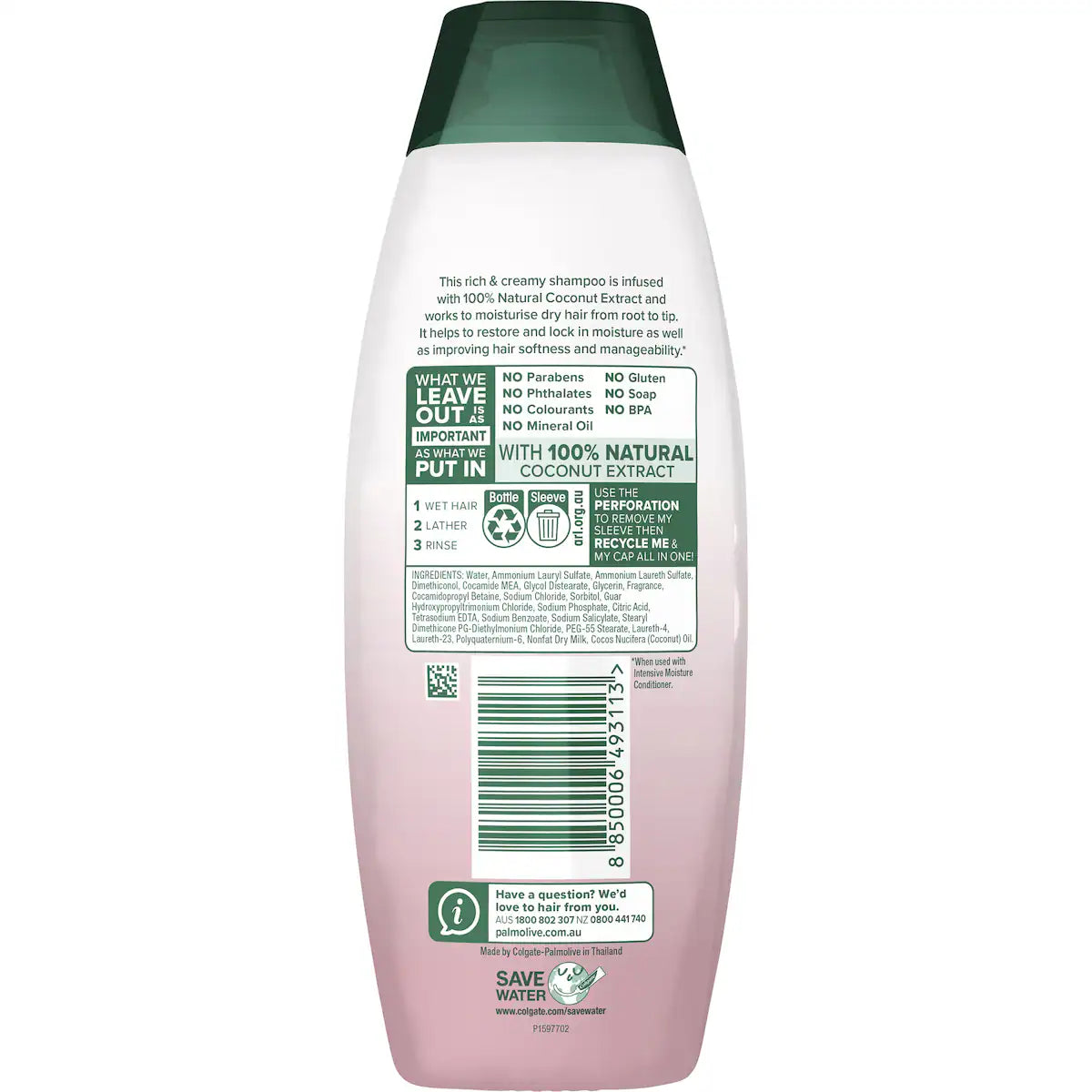 Palmolive Naturals Intensive Moisture Shampoo 350ml