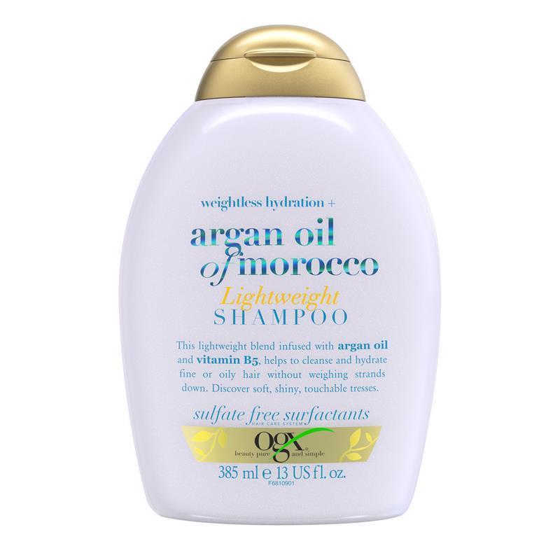Ogx Weightless Hydration + Argan Oil Of Morocco Lightweight Shampoo 385ml