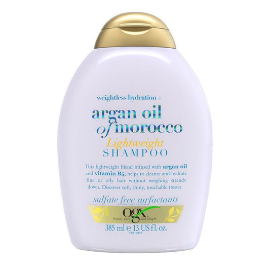 Ogx Weightless Hydration + Argan Oil Of Morocco Lightweight Shampoo 385ml