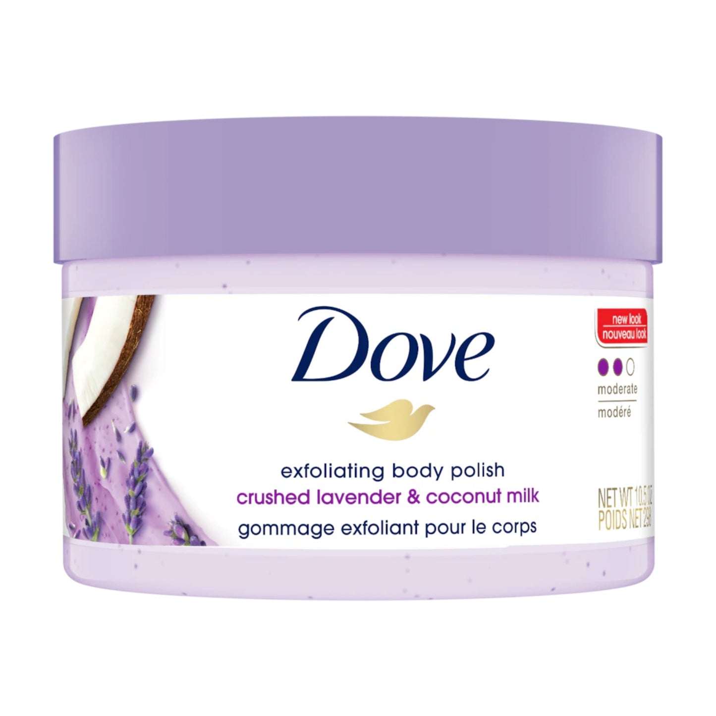 Dove Crushed Levander & Coconut Milk Body Scrub 298g