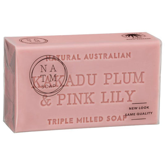 Natural Australian Triple Milled Soap Kakadu Plum & Pink Lilly 200g