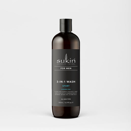 SuKIN for Men, 3-in-1 Wash, Sport, 500ml
