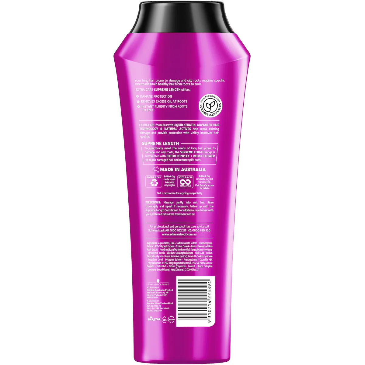 Schwarzkopf Supreme Length Shampoo 400ml