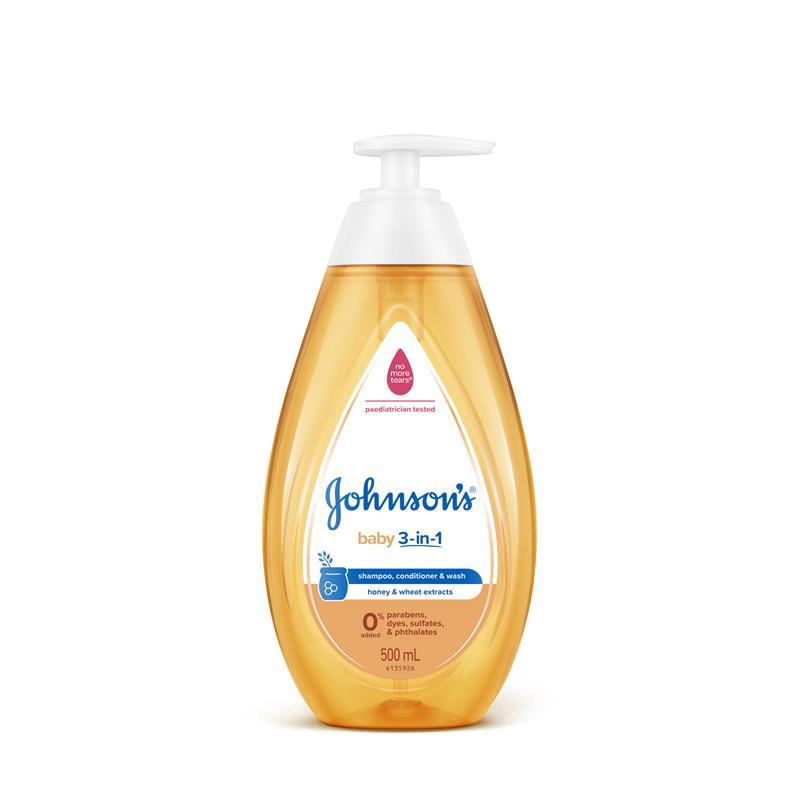 Johnson & Johnson Baby 3 In 1 Shmp+Cond+wash 500ml
