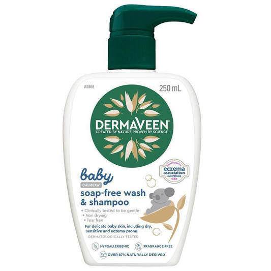 Dermaveen Baby Soap Free Wash And Shampoo 250ml