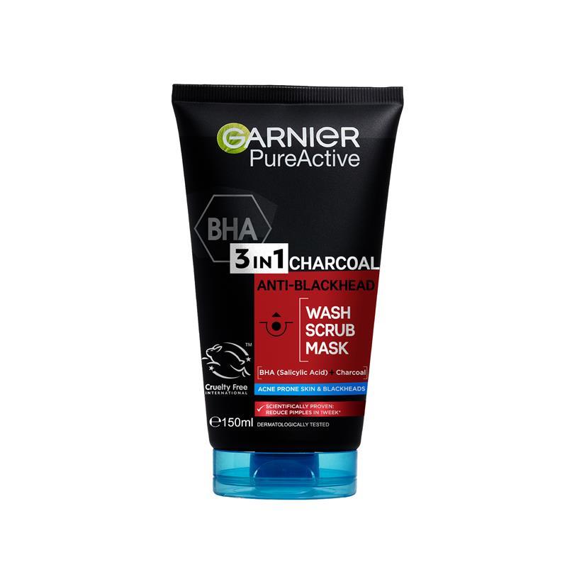 Garnier 3 in 1 Wash, Scrub, Mask 150 ml