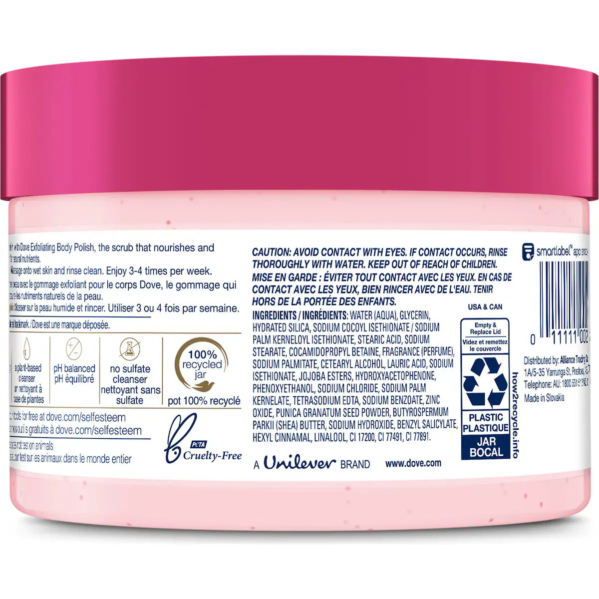 Dove Pomegranate Seeds & Shea Butter Body Scrub 298g
