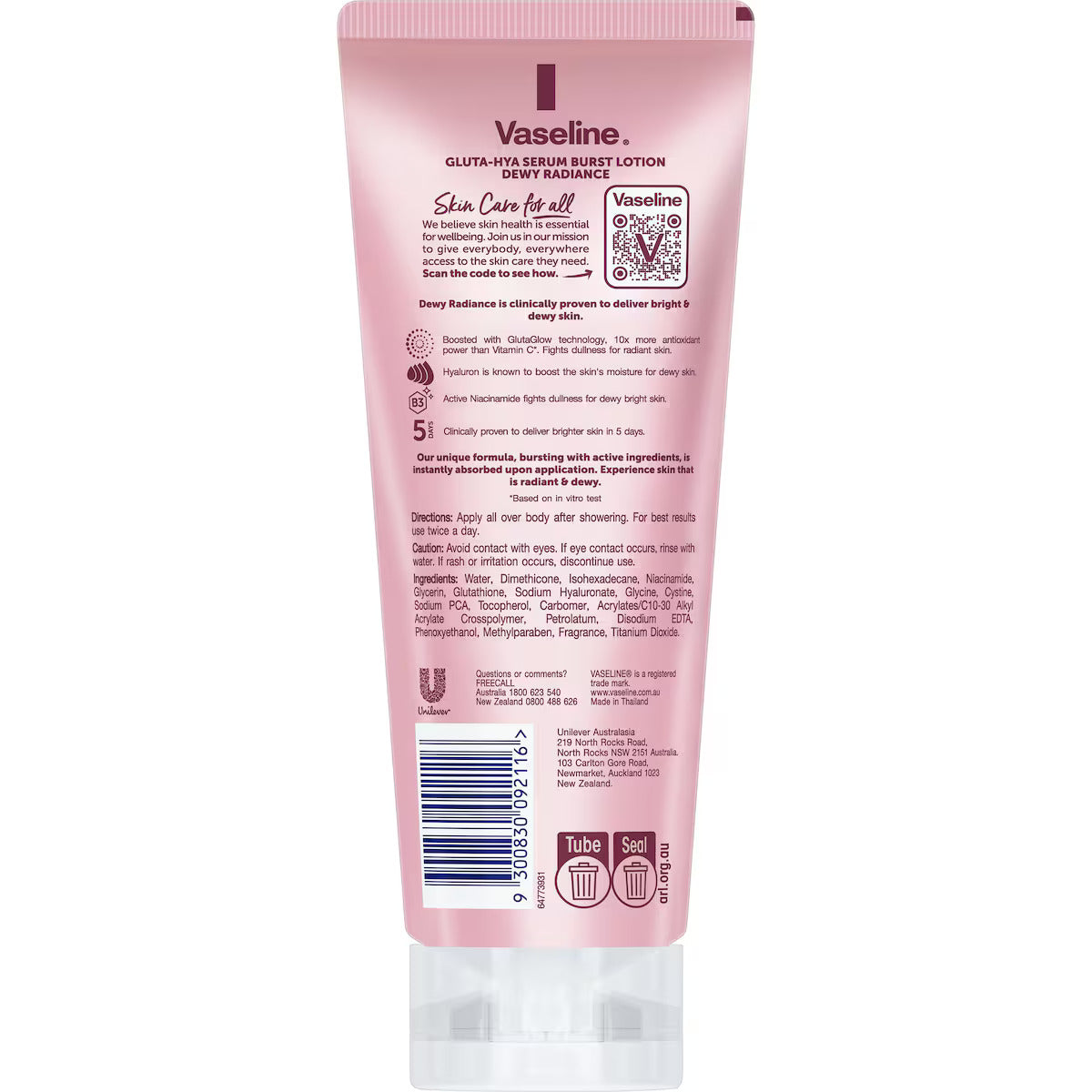 Vaseline Gluta-Hya Serum Burst Lotion 200ml