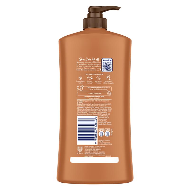VASELINE Intensive Care Cocoa Glow Lotion 750ml