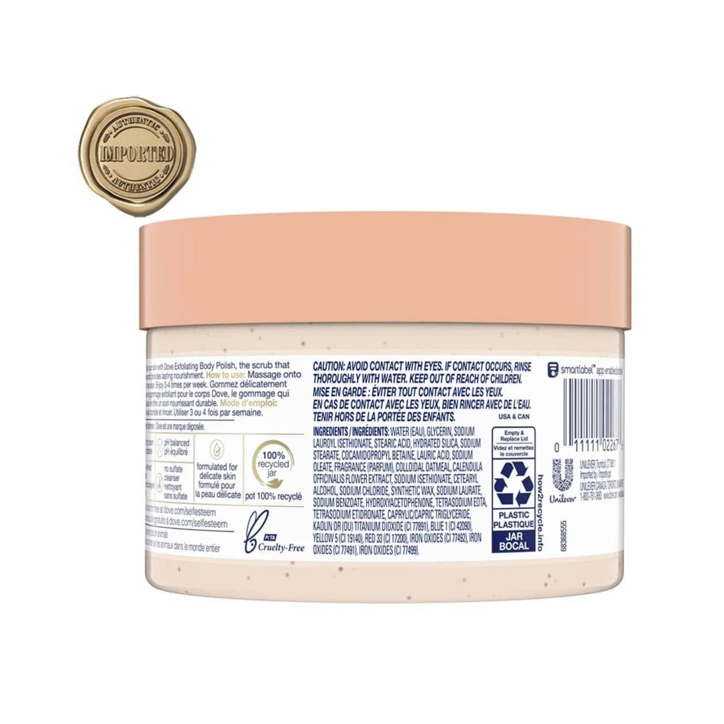 Dove Colloidal Oatmeal & Calendula Oil Body Scrub 298g