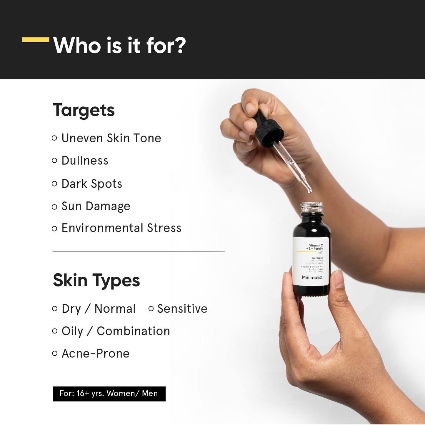 Minimalist 16% Vitamin C + E + Ferulic Serum 20ml