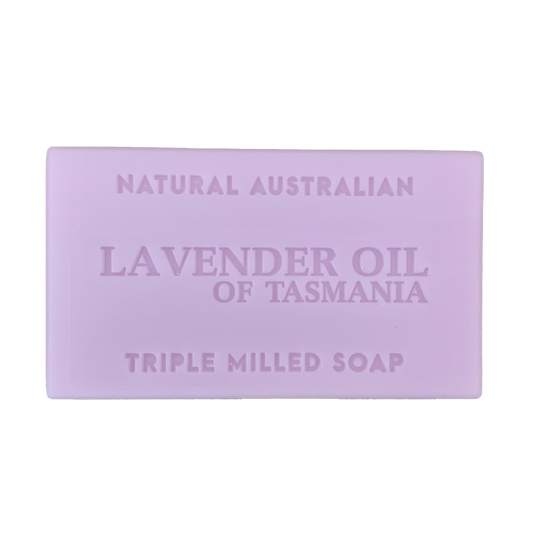 Natural Australian Triple Milled Soap Lavender Oil Of Tasmania 200g