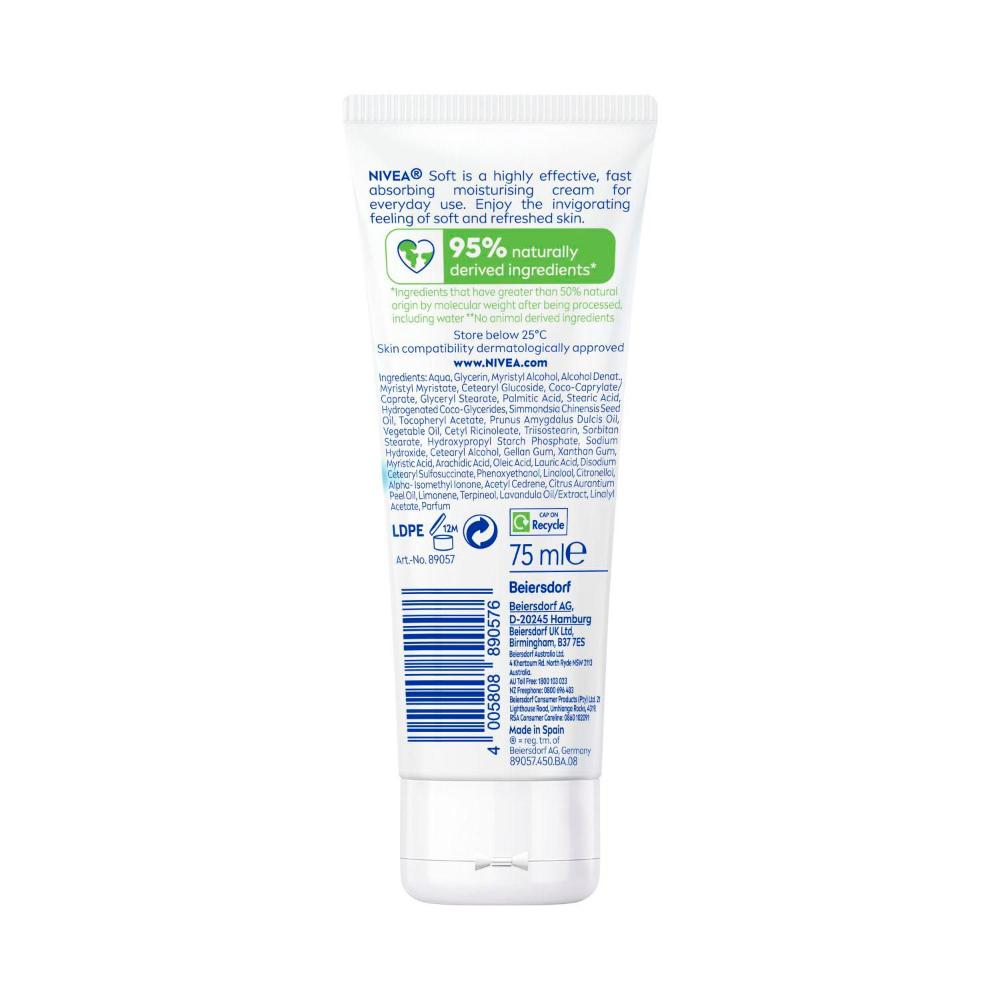 Nivea Refreshingly Soft Moisturising Cream 75ml