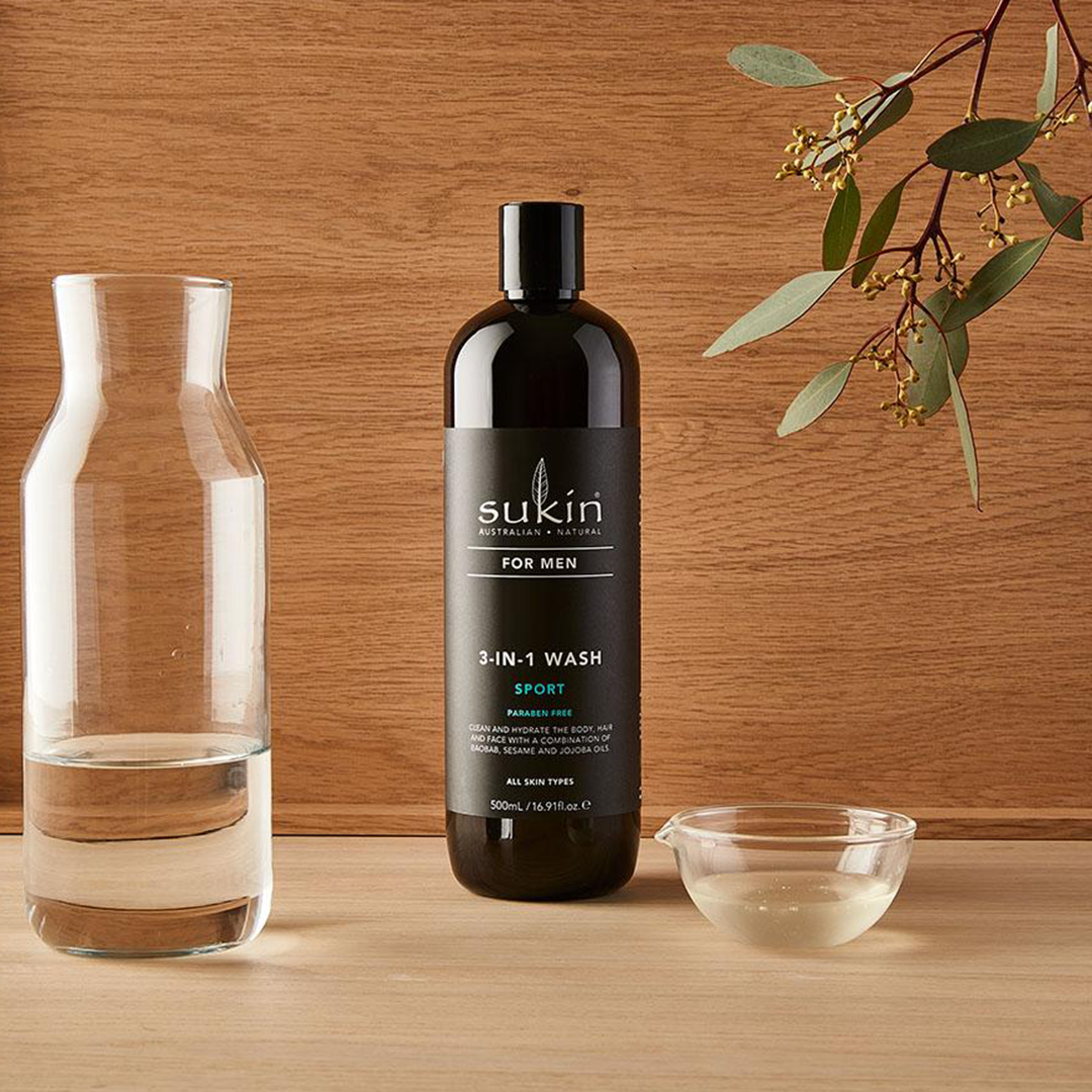 SuKIN for Men, 3-in-1 Wash, Sport, 500ml