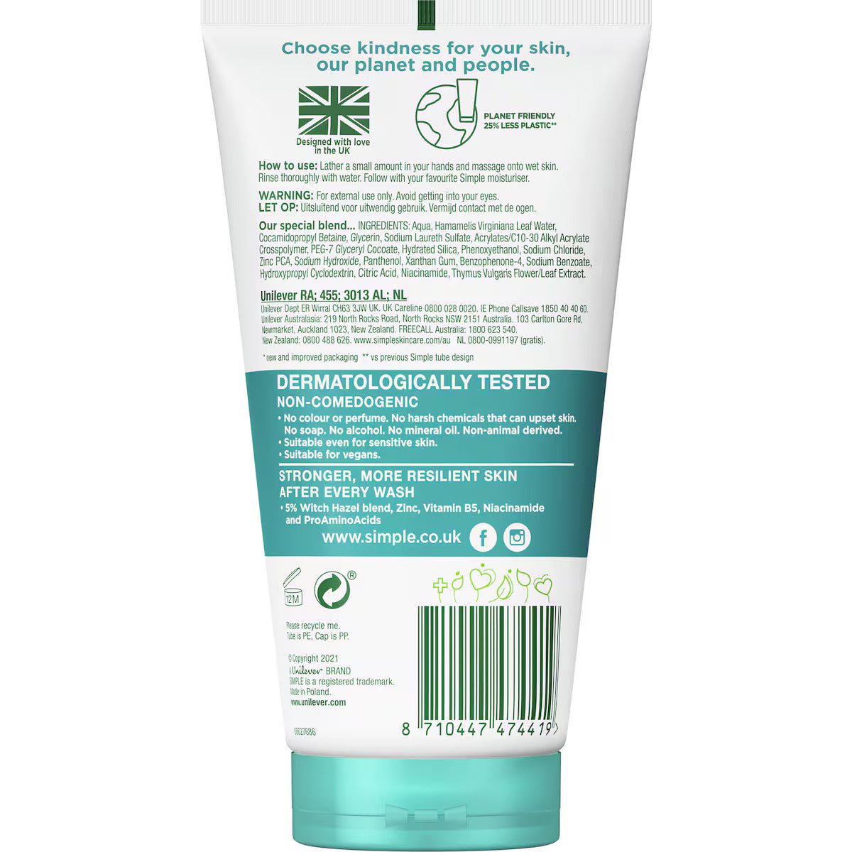Simple Purifying Gel Wash 150ml