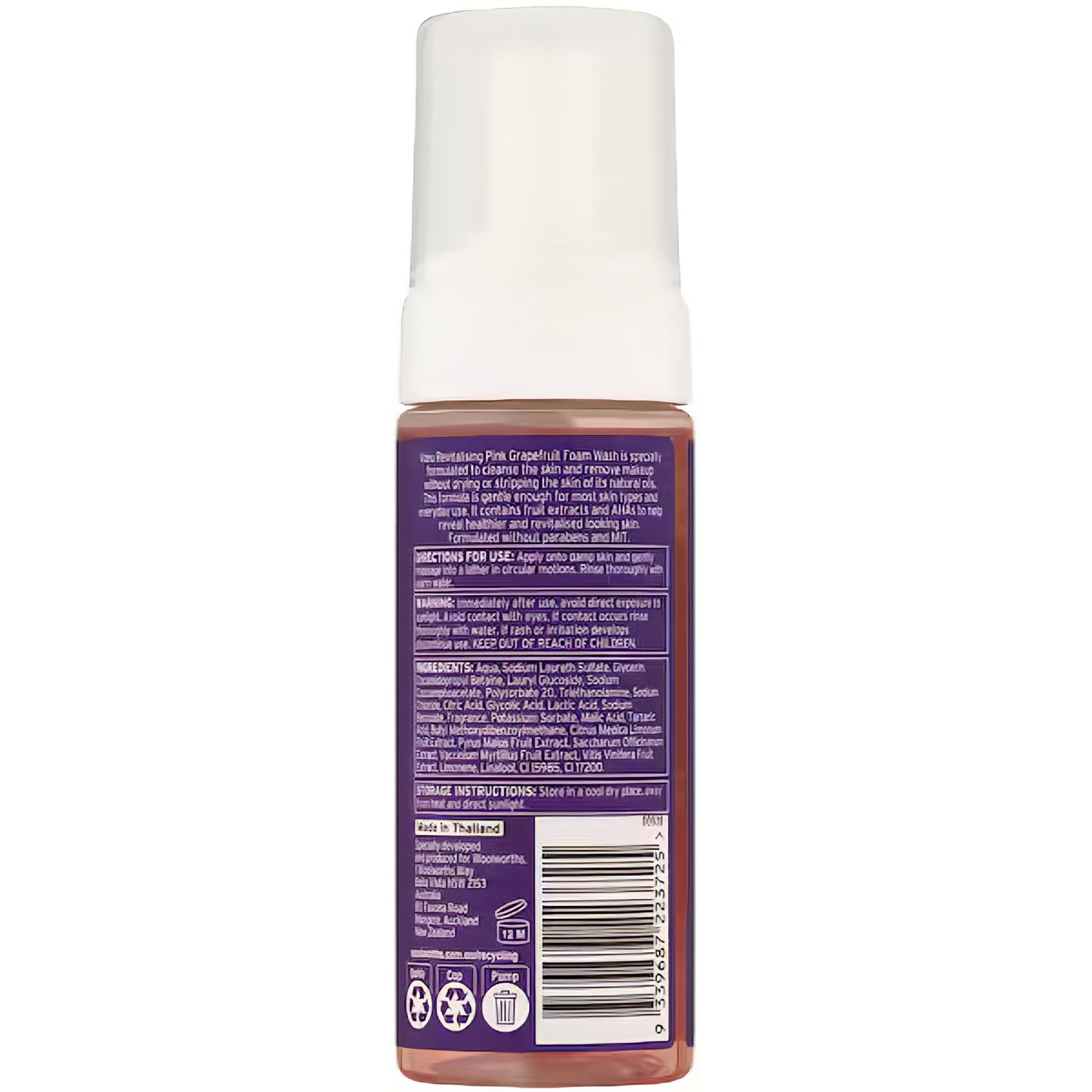 Voeu Revitalising Pink Grapefruit Foam Wash 150mL