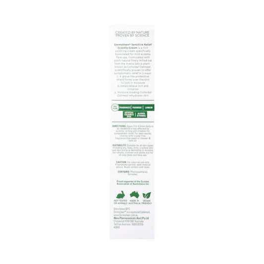 Dermaveen Sensitive Relief Oatmeal Eczema Cream 100ml