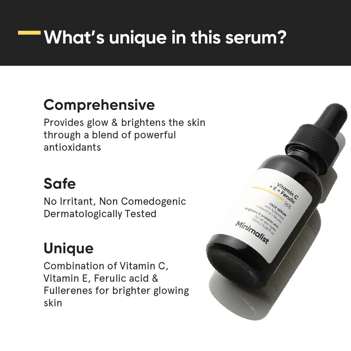 Minimalist 16% Vitamin C + E + Ferulic Serum 20ml