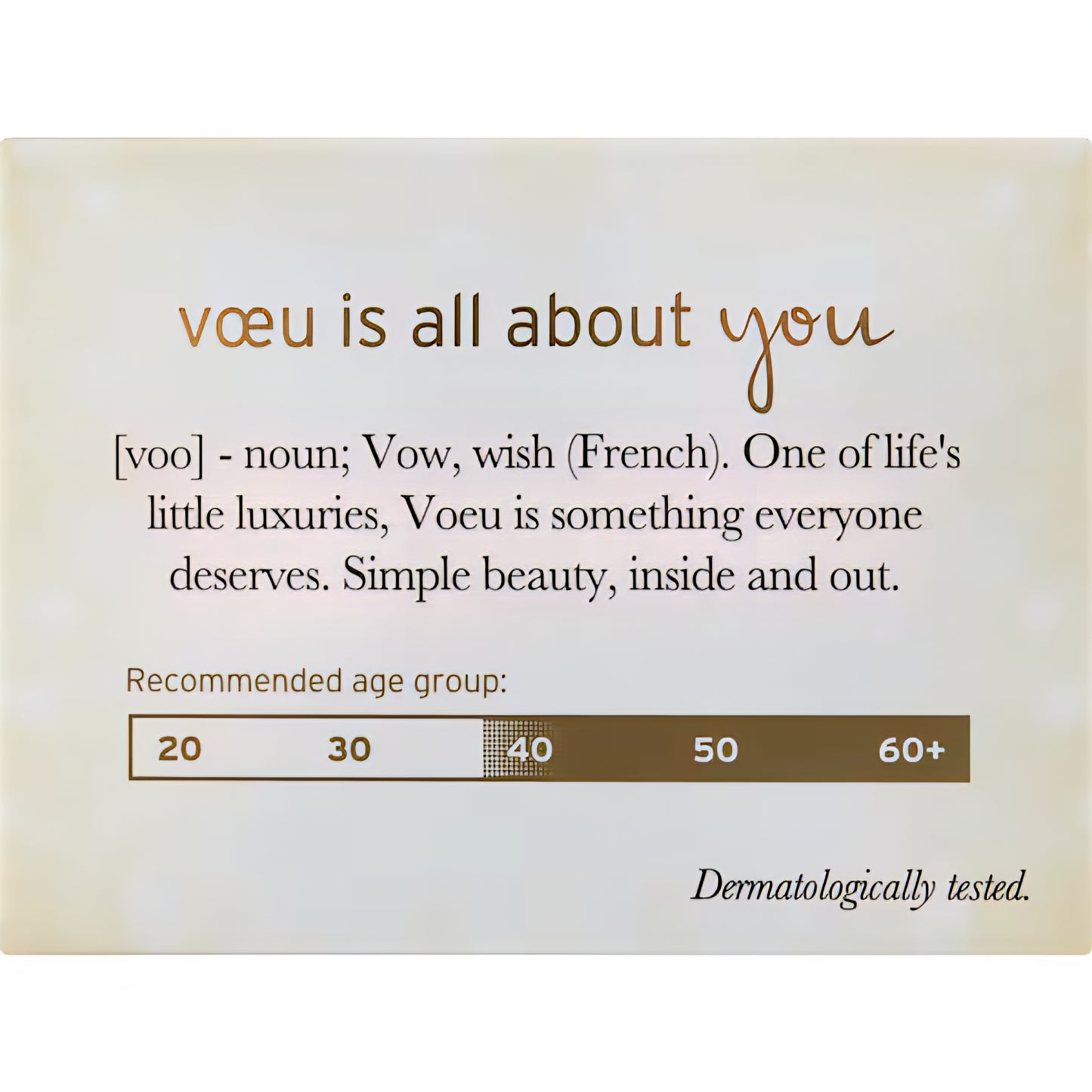 Voeu Age Rejuvenate Day Cream 50mL