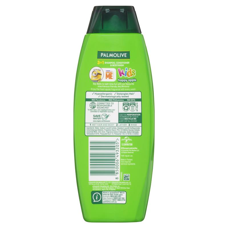 Palmolive Kids 3 in 1 Shampoo, Conditioner & Body Wash 350ml