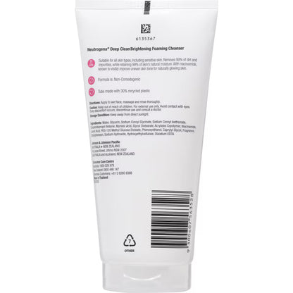 Neutrogena Deep Clean Brightening Foaming Cleanser 150ml