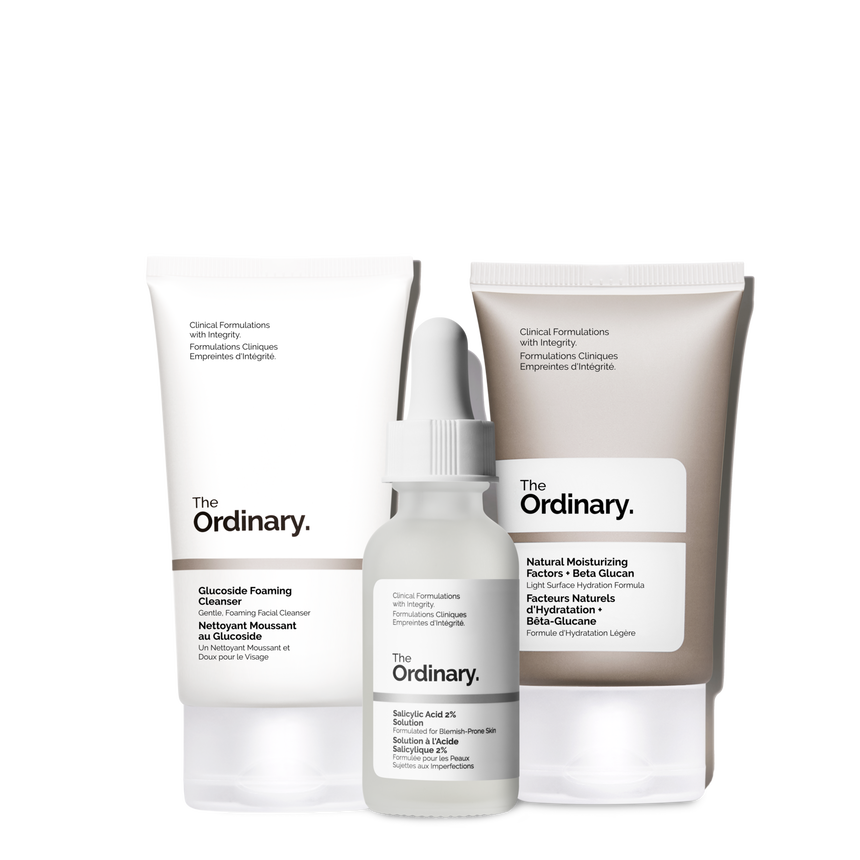 The Ordinary Clear Set ( Cleanser 50ml, Serum 30ml, Moisturizing Factors 30ml)
