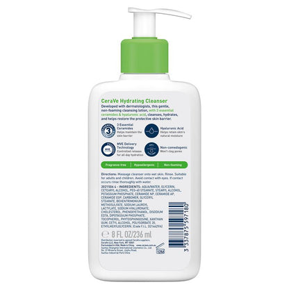 Cerave Hydrating Cleanser for Normal to Dry Skin (with pump) 236ml